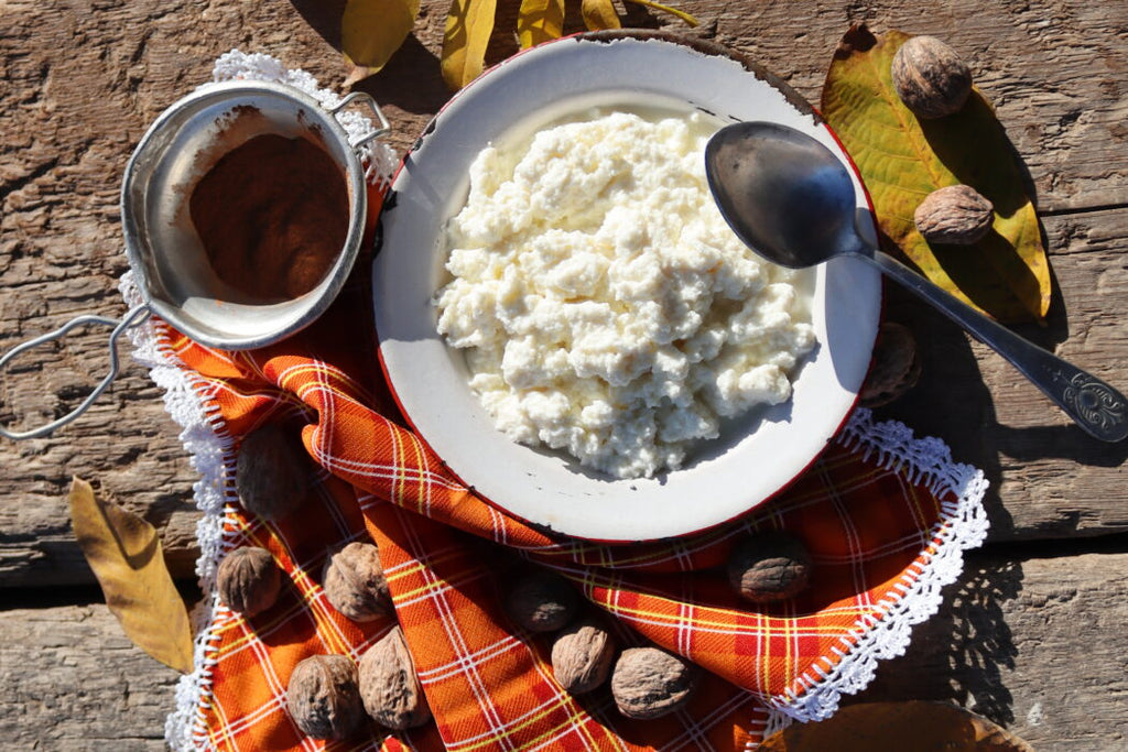 Receta de calostros de cabra con azúcar y canela