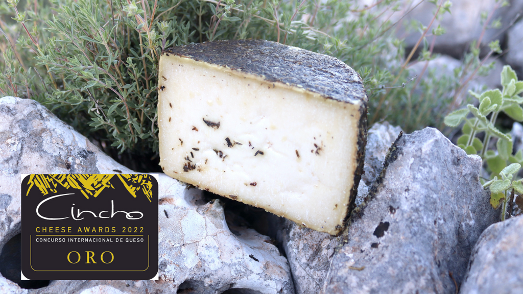 Cincho de Oro para el queso de cabra curado al tomillo de Quesería Cortijo el Aserradero.
