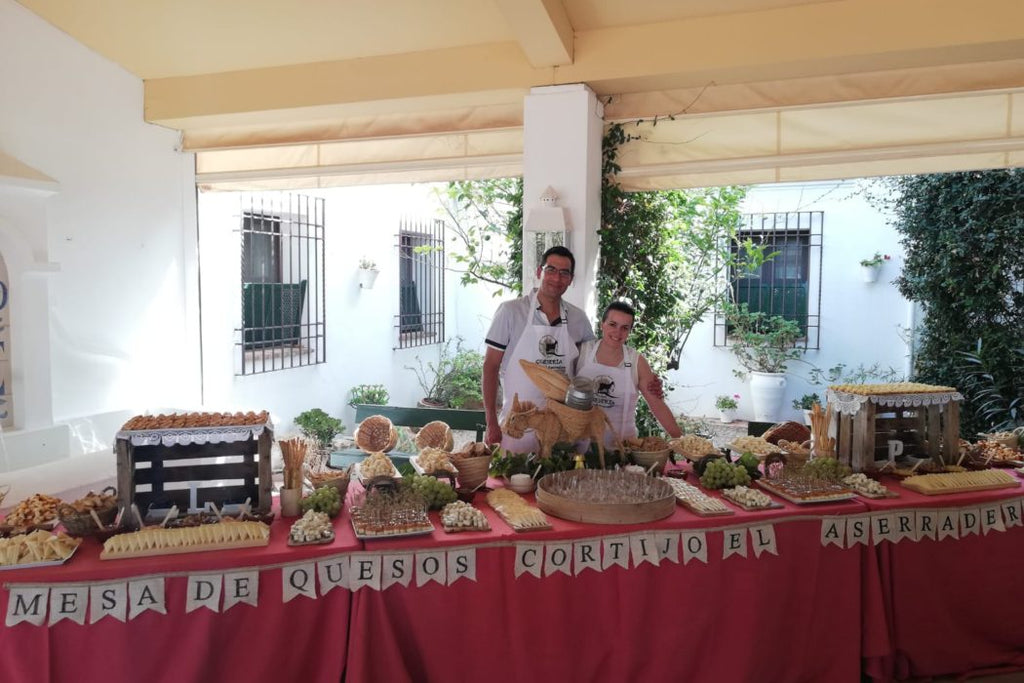 La última mesa de quesos del año para la boda de Pilar y Luis