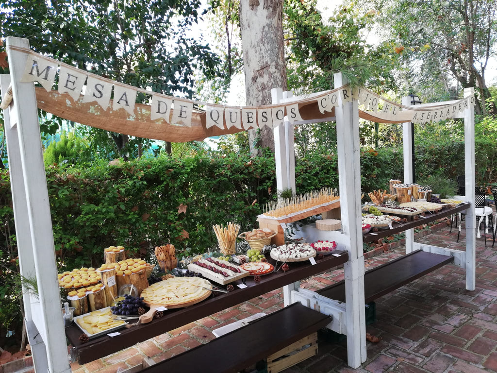 Una mesa de quesos tradicional para la última boda del 2019