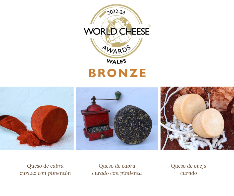 Tres quesos de la Quesería Cortijo el Aserradero entre los mejores del mundo